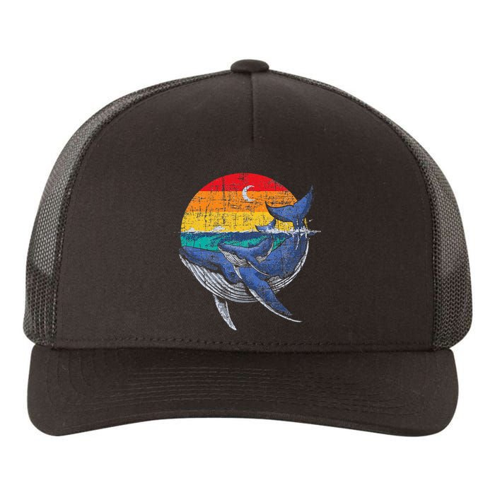 Whale Family Whale Lover Whales Aquarist Marine Biologist Yupoong Adult 5-Panel Trucker Hat