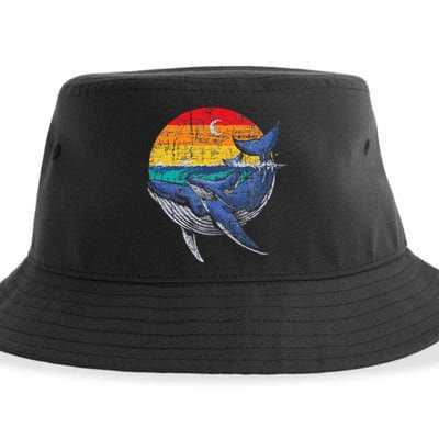 Whale Family Whale Lover Whales Aquarist Marine Biologist Sustainable Bucket Hat