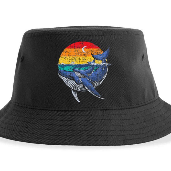 Whale Family Whale Lover Whales Aquarist Marine Biologist Sustainable Bucket Hat