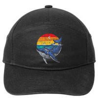 Whale Family Whale Lover Whales Aquarist Marine Biologist 7-Panel Snapback Hat