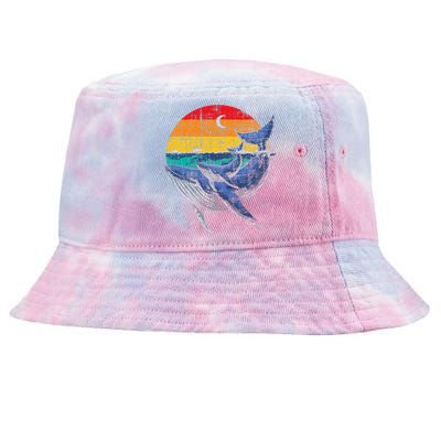 Whale Family Whale Lover Whales Aquarist Marine Biologist Tie-Dyed Bucket Hat