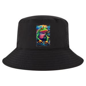 Watercolor Frog Cool Comfort Performance Bucket Hat