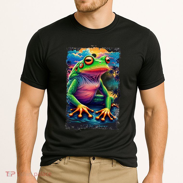 Watercolor Frog Performance Shirt