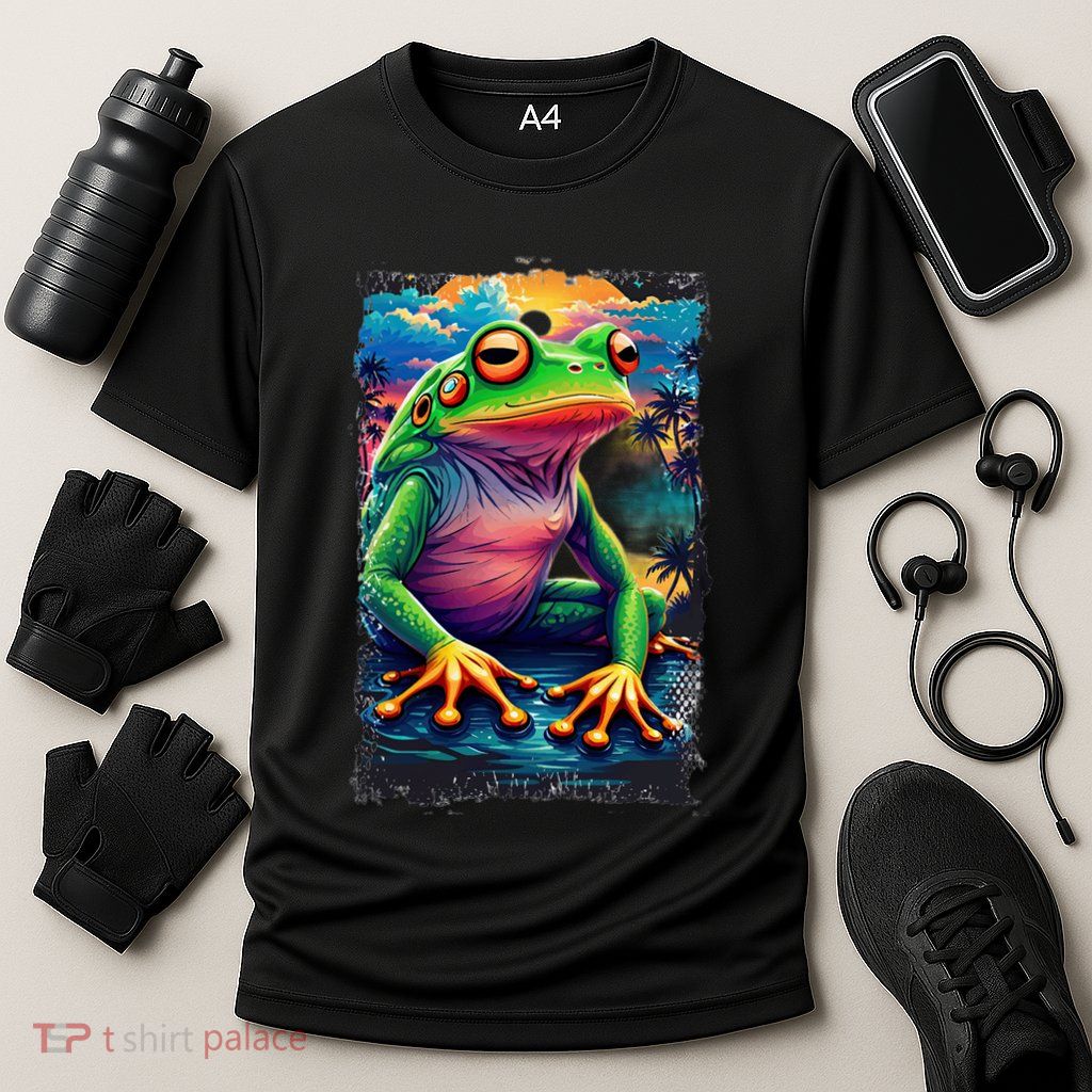 Watercolor Frog Performance Shirt