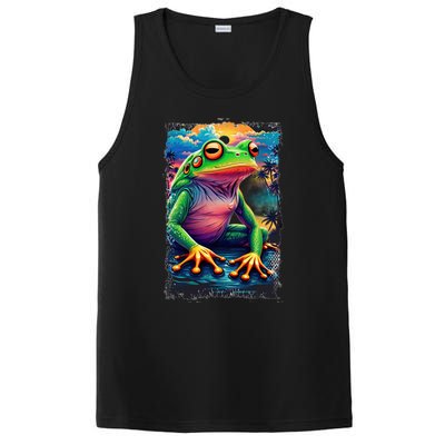 Watercolor Frog PosiCharge Competitor Tank