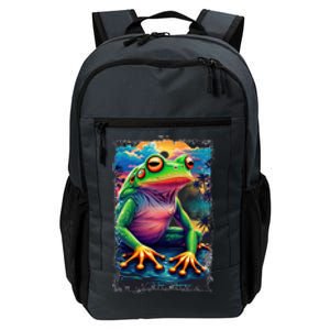 Watercolor Frog Daily Commute Backpack