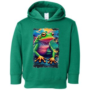 Watercolor Frog Toddler Hoodie