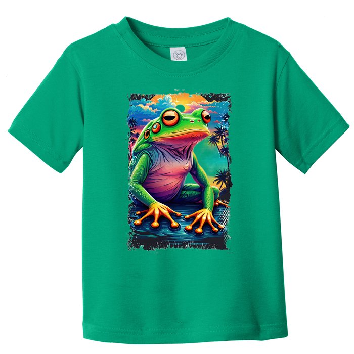 Watercolor Frog Toddler T-Shirt