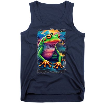 Watercolor Frog Tank Top