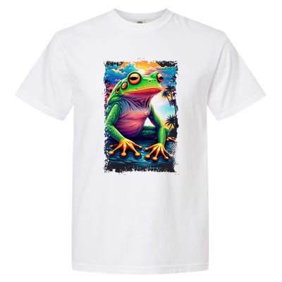 Watercolor Frog Garment-Dyed Heavyweight T-Shirt