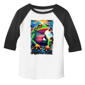 Watercolor Frog Toddler Fine Jersey T-Shirt