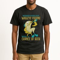 Weekend Forecast Walleye Fishing With A Chance Of Beer Tall T-Shirt