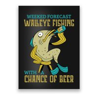 Weekend Forecast Walleye Fishing With A Chance Of Beer Poster