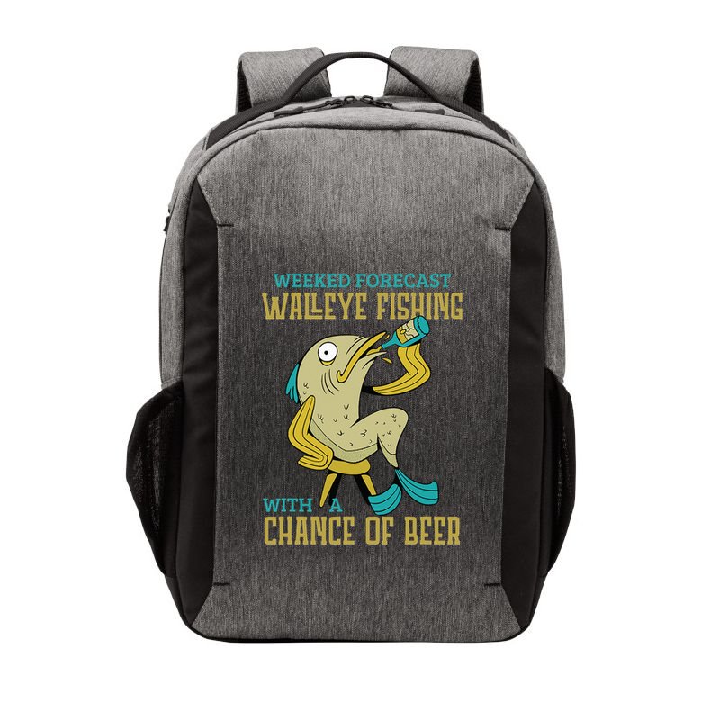 Weekend Forecast Walleye Fishing With A Chance Of Beer Vector Backpack