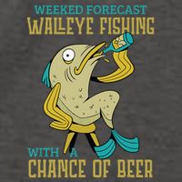 Weekend Forecast Walleye Fishing With A Chance Of Beer Vector Backpack