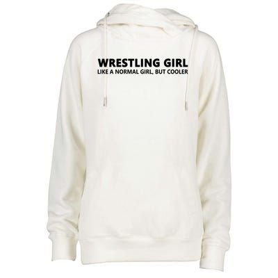 Wrestling Funny Wrestling Funny Gift Womens Funnel Neck Pullover Hood