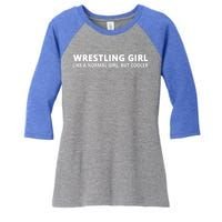 Wrestling Funny Wrestling Funny Gift Women's Tri-Blend 3/4-Sleeve Raglan Shirt