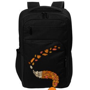 Whimsical Fox With Falling Leaves Impact Tech Backpack