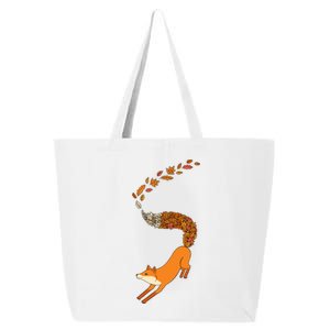 Whimsical Fox With Falling Leaves 25L Jumbo Tote