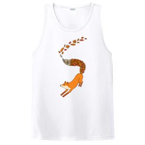 Whimsical Fox With Falling Leaves PosiCharge Competitor Tank