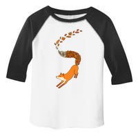 Whimsical Fox With Falling Leaves Toddler Fine Jersey T-Shirt