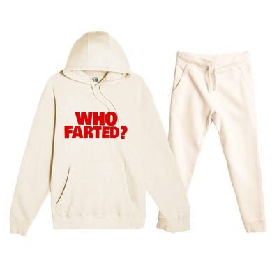 Who Farted Premium Hooded Sweatsuit Set