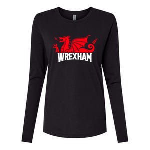 Wrexham FC Wrexham Dragon Football Club Champion Womens Cotton Relaxed Long Sleeve T-Shirt