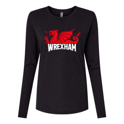 Wrexham FC Wrexham Dragon Football Club Champion Womens Cotton Relaxed Long Sleeve T-Shirt