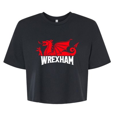 Wrexham FC Wrexham Dragon Football Club Champion Bella+Canvas Jersey Crop Tee