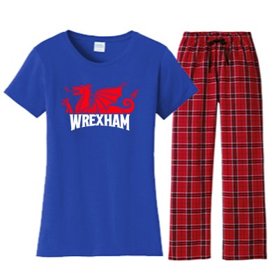 Wrexham FC Wrexham Dragon Football Club Champion Women's Flannel Pajama Set