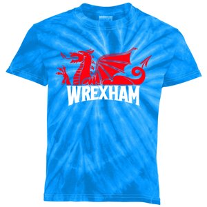 Wrexham FC Wrexham Dragon Football Club Champion Kids Tie-Dye T-Shirt