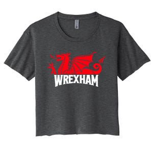 Wrexham FC Wrexham Dragon Football Club Champion Women's Crop Top Tee