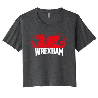 Wrexham FC Wrexham Dragon Football Club Champion Women's Crop Top Tee