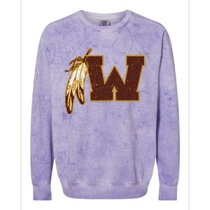 Washington Feather Colorblast Crewneck Sweatshirt