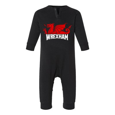 Wrexham FC Wrexham Dragon Football Club Champion Infant Fleece One Piece