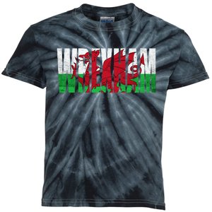 Wales Flag Welsh Dragon Gifts Apparel Merch Souvenir Kids Tie-Dye T-Shirt