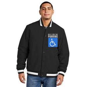 Wheelchair For Women Disability Handicapped Insulated Varsity Jacket