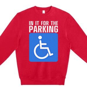 Wheelchair For Women Disability Handicapped Premium Crewneck Sweatshirt