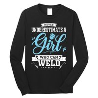 Wo Funny Welder Stuff Woman Welding Gear For Girls Long Sleeve Shirt