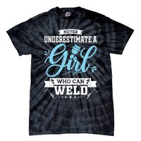 Wo Funny Welder Stuff Woman Welding Gear For Girls Tie-Dye T-Shirt