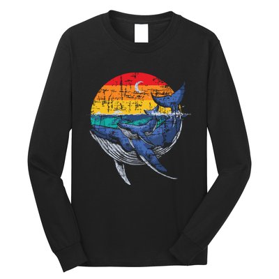 Whale Family Whale Lover Whales Aquarist Marine Biologist Long Sleeve Shirt