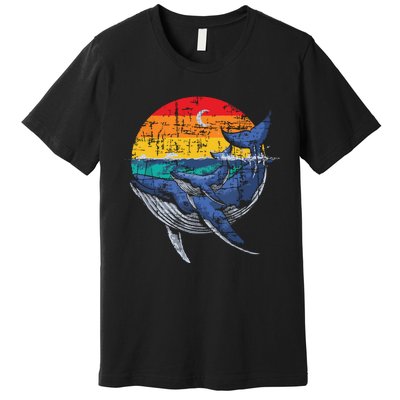 Whale Family Whale Lover Whales Aquarist Marine Biologist Premium T-Shirt