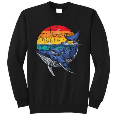 Whale Family Whale Lover Whales Aquarist Marine Biologist Tall Sweatshirt