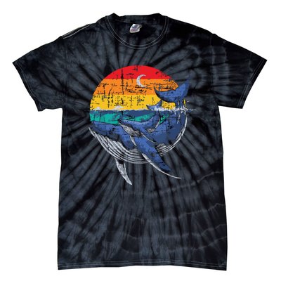 Whale Family Whale Lover Whales Aquarist Marine Biologist Tie-Dye T-Shirt