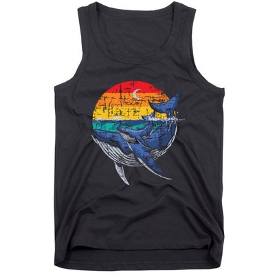 Whale Family Whale Lover Whales Aquarist Marine Biologist Tank Top