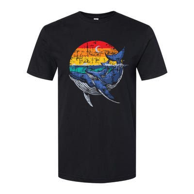 Whale Family Whale Lover Whales Aquarist Marine Biologist Softstyle CVC T-Shirt