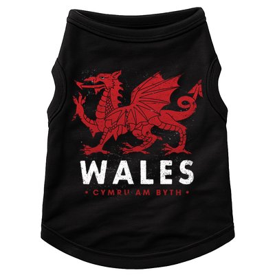 Wales Flag Welsh Dragon Baner Cymru Am Byth Welsh Gift Doggie Tank