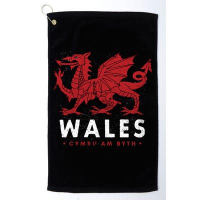 Wales Flag Welsh Dragon Baner Cymru Am Byth Welsh Gift Golf Towel