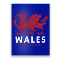 Wales Flag Welsh Dragon Baner Cymru Am Byth Welsh Gift Poster