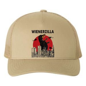 Wienerzilla Funny Wiener Dog Dachshund Lovers MOTHERS Yupoong Adult 5-Panel Trucker Hat